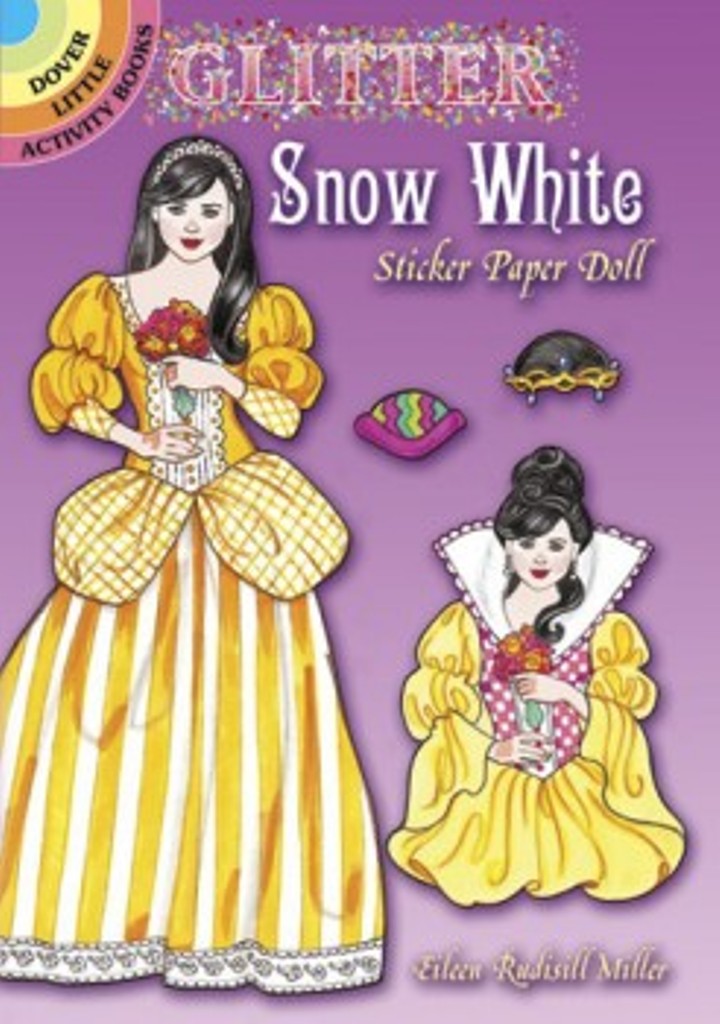 Glitter Snow White Sticker Paper Doll Little Activity Book