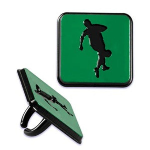 12 Soccer Silhouette Cupcake Rings