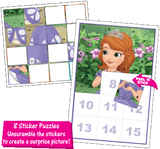 Disney Jr Princess Sofia the First Sticker Puzzle Box Sets Birthday Party Favor Game Supplies