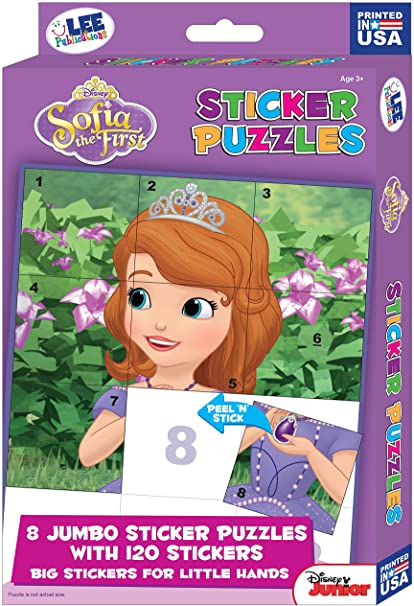 Disney Jr Princess Sofia the First Sticker Puzzle Box Sets Birthday Party Favor Game Supplies