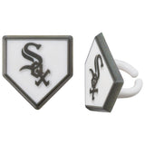 24 MLB  Chicago White Sox Cupcake Topper Rings