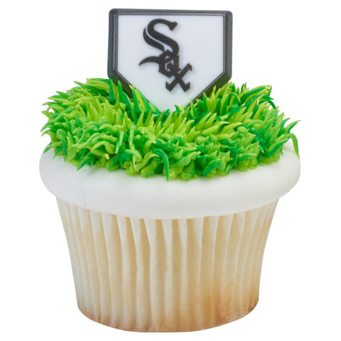 24 MLB  Chicago White Sox Cupcake Topper Rings