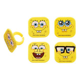 24  SpongeBob Mood Faces Cupcake Topper Rings