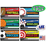 Yes & Know Invisible Ink Pocket Sport Game Books by Lee Magic Pen