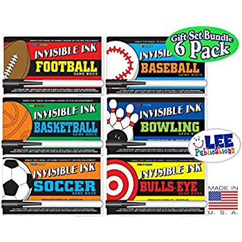 Yes & Know Invisible Ink Pocket Sport Game Books by Lee Magic Pen