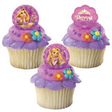12 Disney Tangled Rapunzel Cupcake Topper Rings