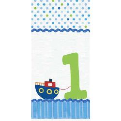 Lil Boy's First Birthday Party Birthday Table Cover