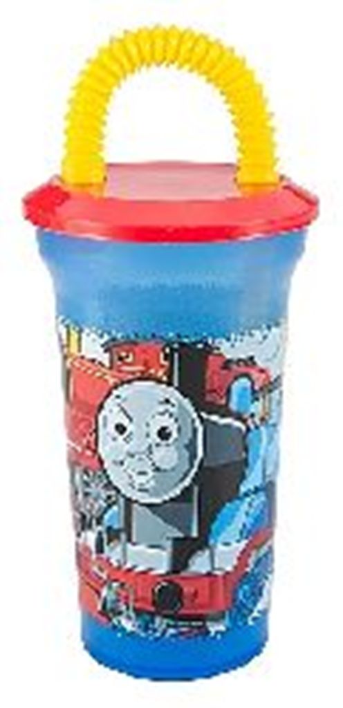 Thomas the Train Fun Sip Tumbler Cup with Lid and Straw by Zak Designs