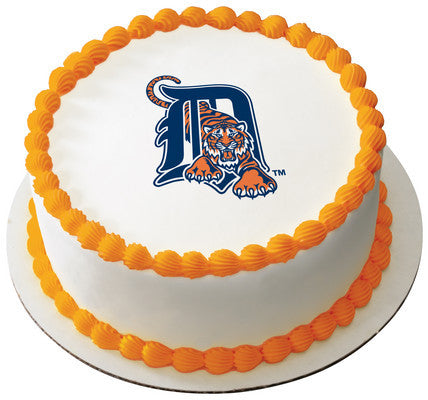 MLB Detroit Tigers Edible Icing Sheet Cake Decor Topper