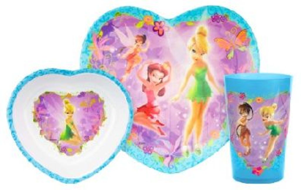 Zak Disney Fairies Tinkerbell Melamine Dinner Set