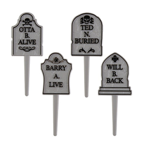 12 Tombstone Cupcake Rings