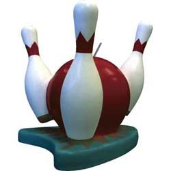 Its A Strike! Bowling Molded Candle