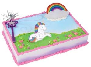Rainbow Unicorn Princess Cake Kit Topper