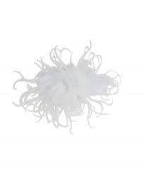 RuffleButts White Hepburn Headband