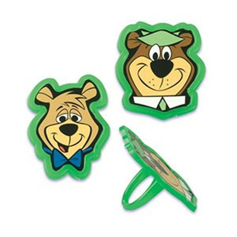 12 Yogi & Boo Boo Bear Cupcake Rings